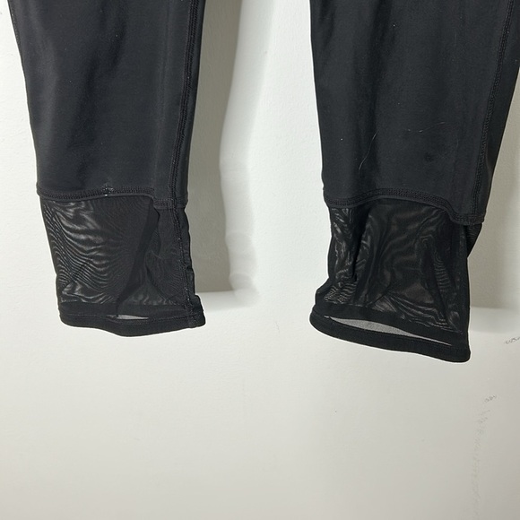 Athleta Derek Lam 10C Black Cropped Mesh Leggings - Picture 3 of 7